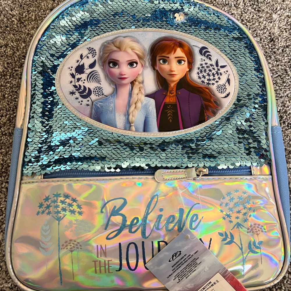 Brand new frozen mini backpack